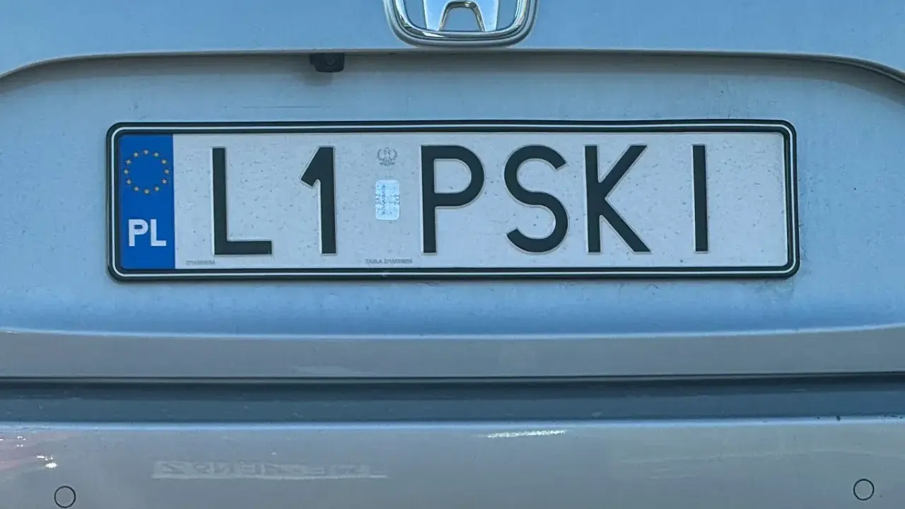 Indywidualne tablice rejestracyjne motocykl: L1 PSKI.