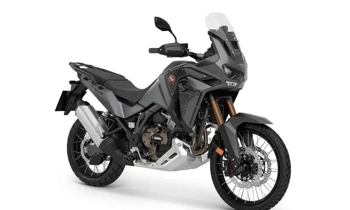 Szary motocykl Honda Africa Twin 1100 Adventure Sports. Poznaj jego honda africa twin 1100 dane techniczne i przygotuj się na przygodę!