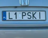 Indywidualne tablice rejestracyjne motocykl: L1 PSKI.