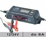 Inteligentna ładowarka MW-SC6B do akumulatorów 12V/24V, w tym AGM, z prądem do 6A.