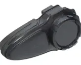 Czarny moduł SCSi, który jest rodzajem interkomu motocyklowego, do komunikacji podczas jazdy.