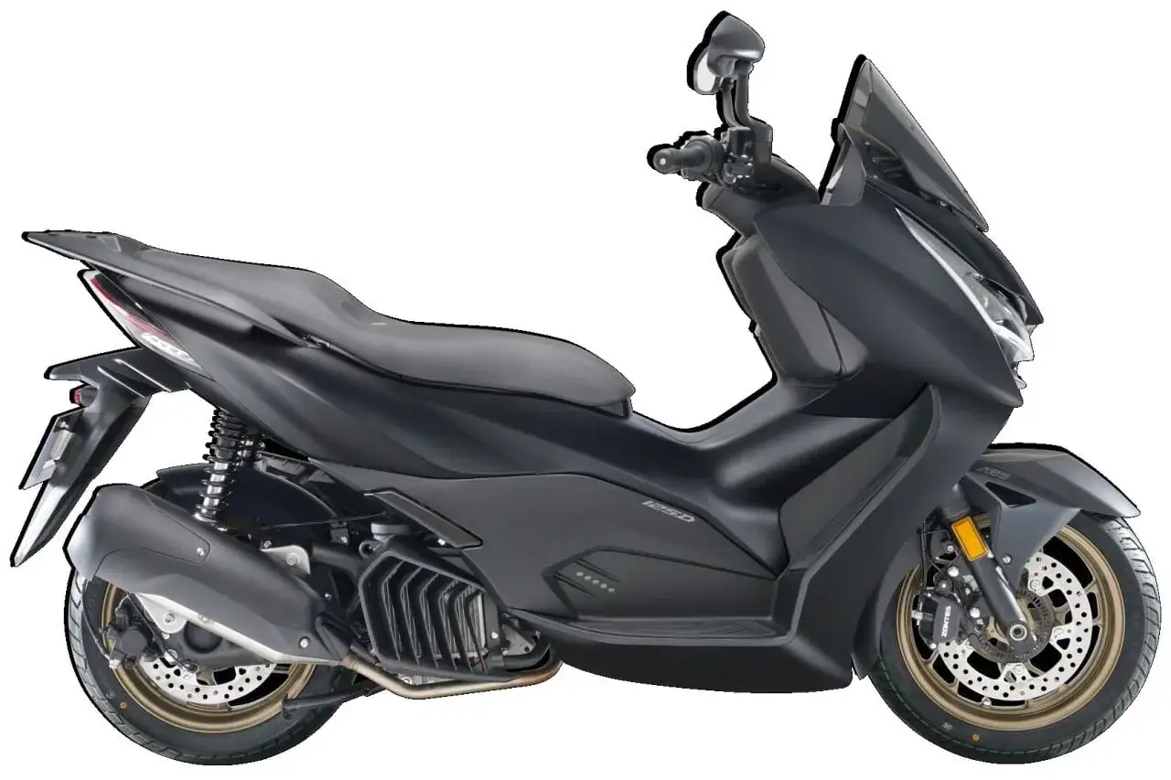 Czarny, sportowy skuter 125ccm, gotowy do dynamicznej jazdy. Najszybszy skuter 125 na rynku.