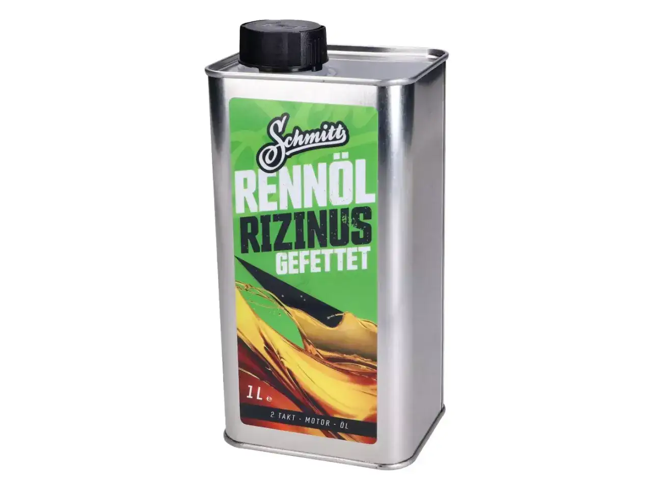 Olej do skutera 2t Schmitt Renn&ouml;l Rizinus Gefettet, 1 litr. Idealna mieszanka do twojego dwusuwowego silnika.